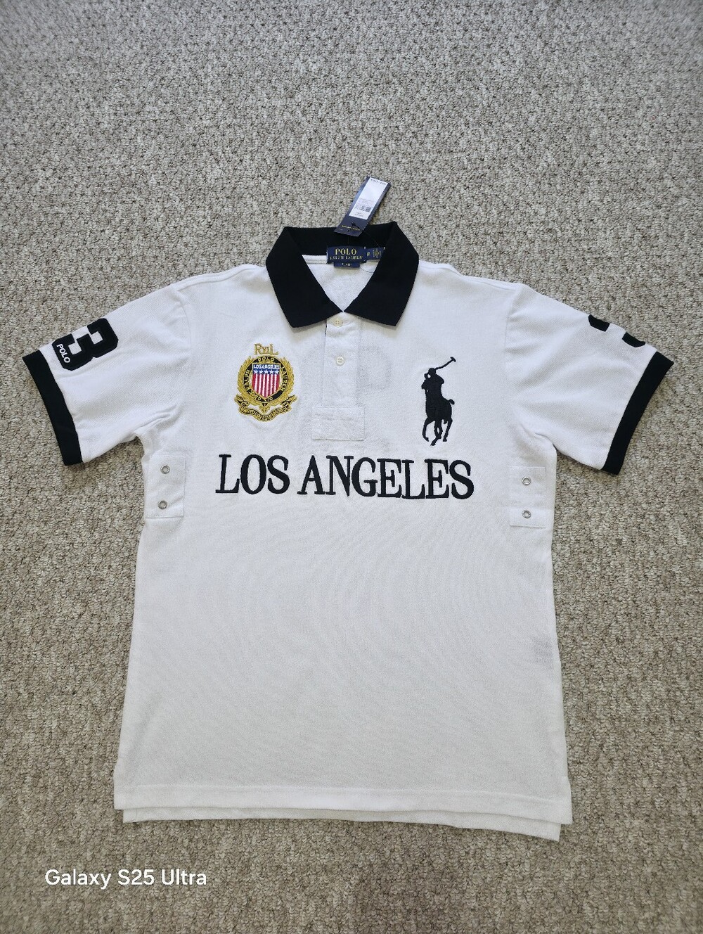 Polo with Black Trim and Los Angeles